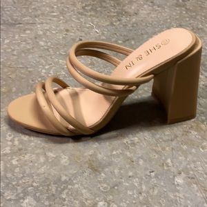 Multi-strap Chunky Heels